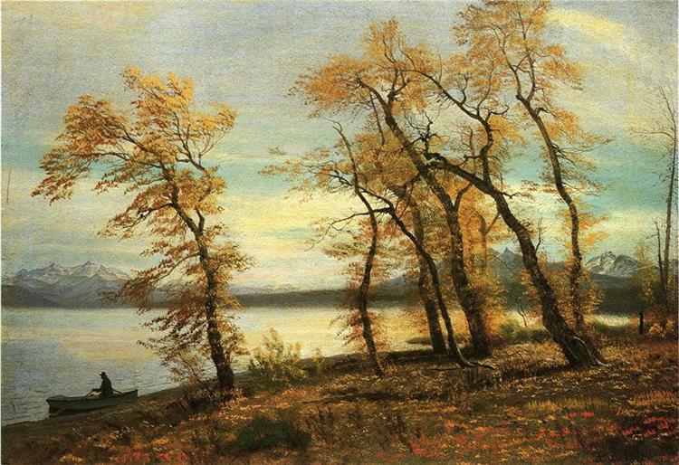 Albert Bierstadt Oil Painting Lake Mary, California - Click Image to Close